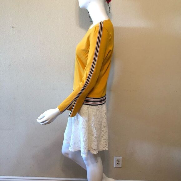 Alfani Varsity Stripe Sweater Size Medium - Picture 3 of 8